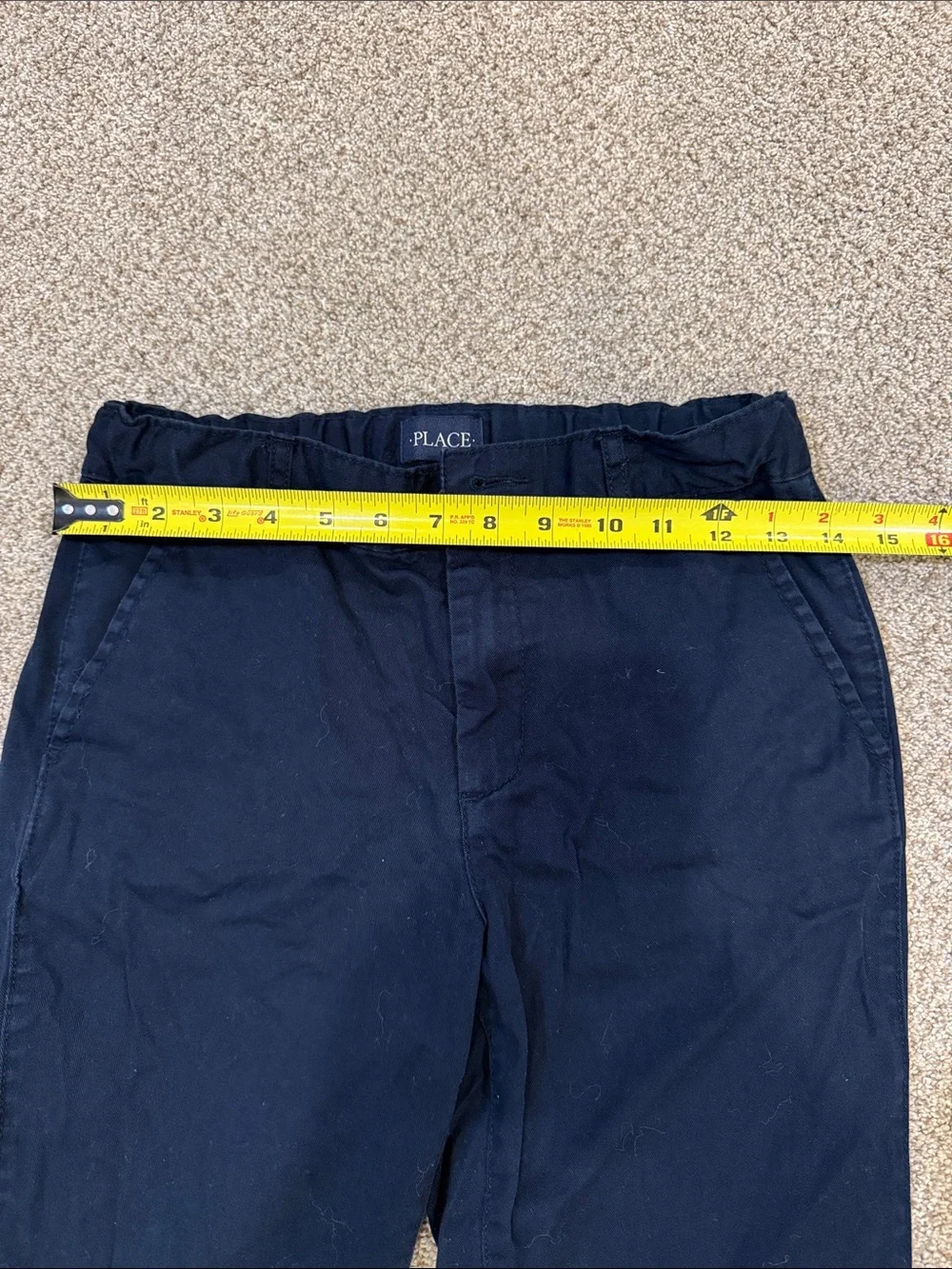 Children’s Place Boys Dark Navy Chino Pants - Slim Straight Size 14